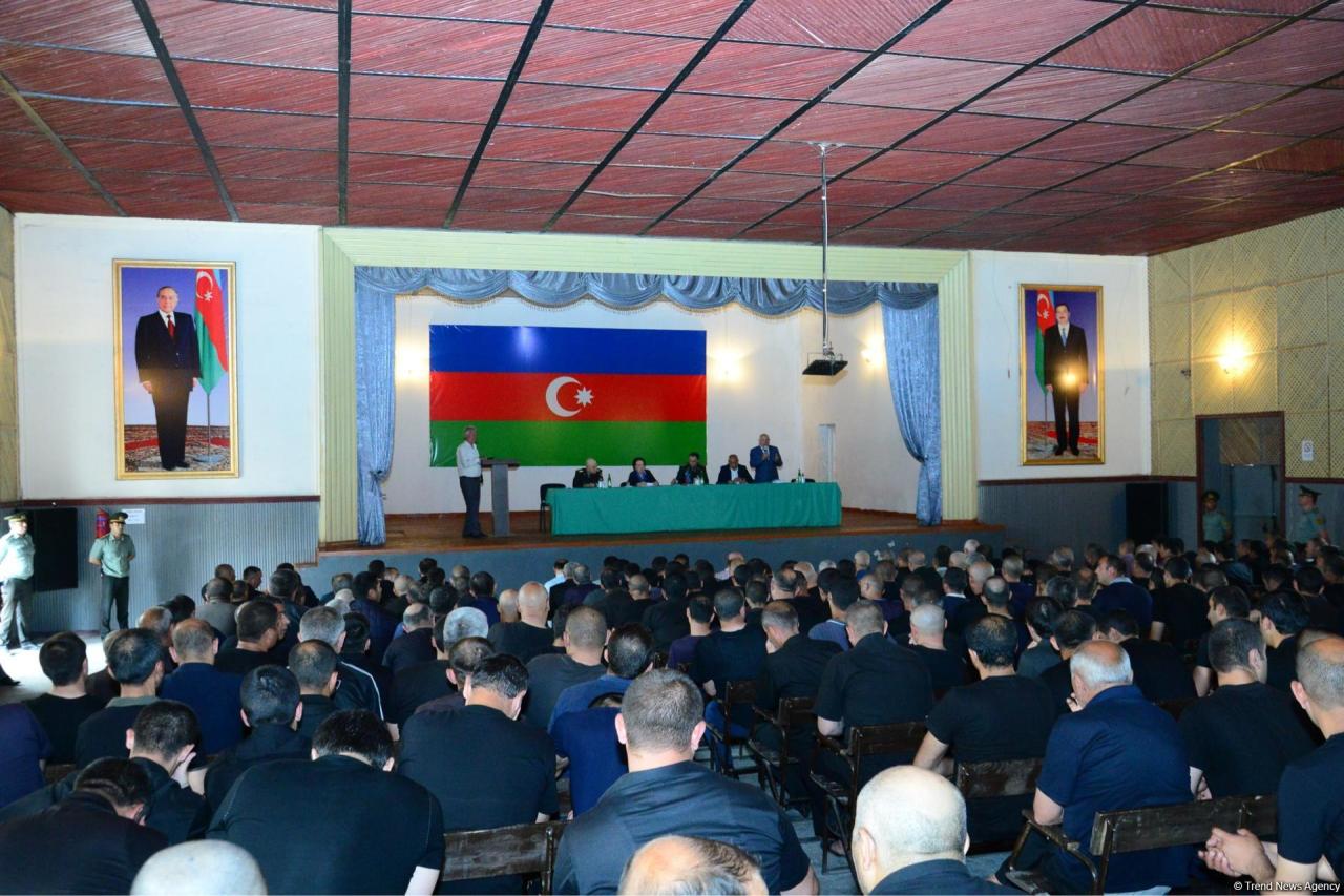 В исправительном учреждении №6 в Азербайджане освобождены 62 помилованных