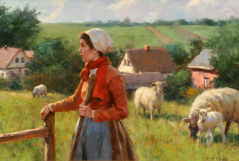 "Картинная галерея" Day.Az: Романтический мир нежной красоты