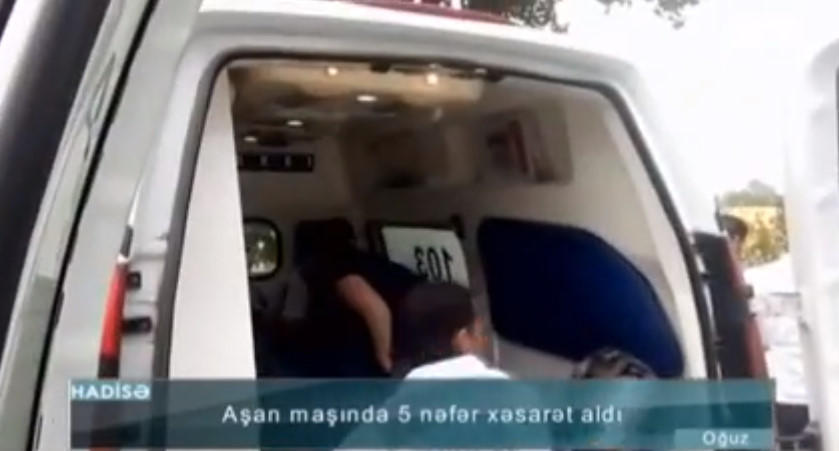 Azyaşlıların da xəsarət aldığı qəzanın GÖRÜNTÜLƏRİ