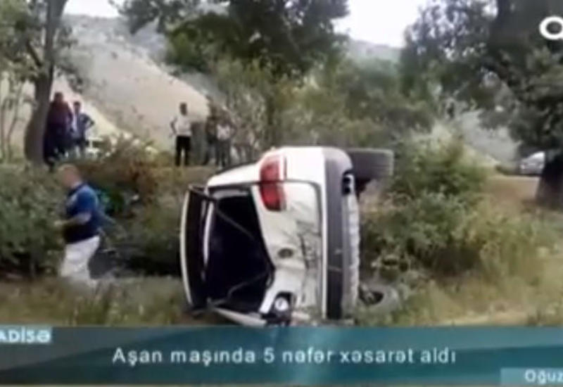 Azyaşlıların da xəsarət aldığı qəzanın GÖRÜNTÜLƏRİ