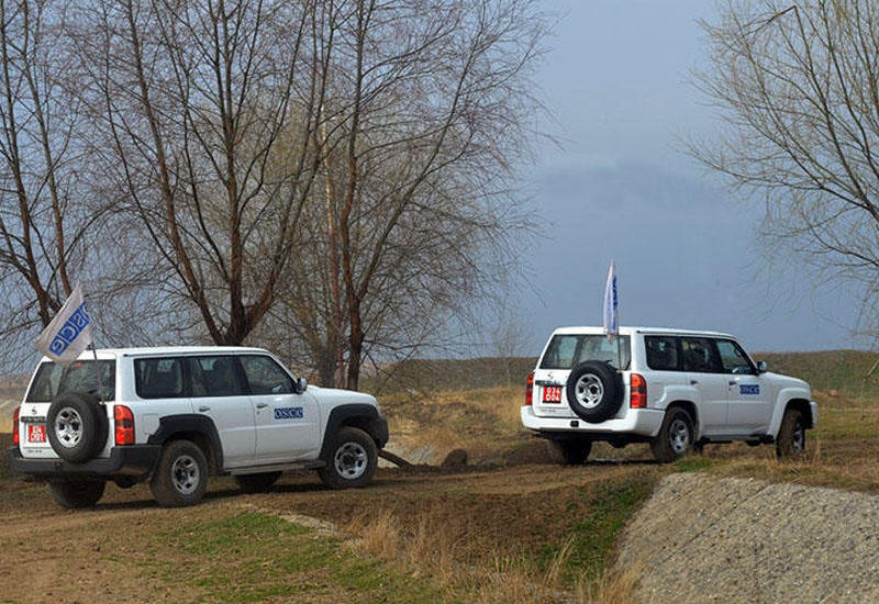 Мониторинг ОБСЕ на линии соприкосновения войск Азербайджана и Армении прошел без инцидентов