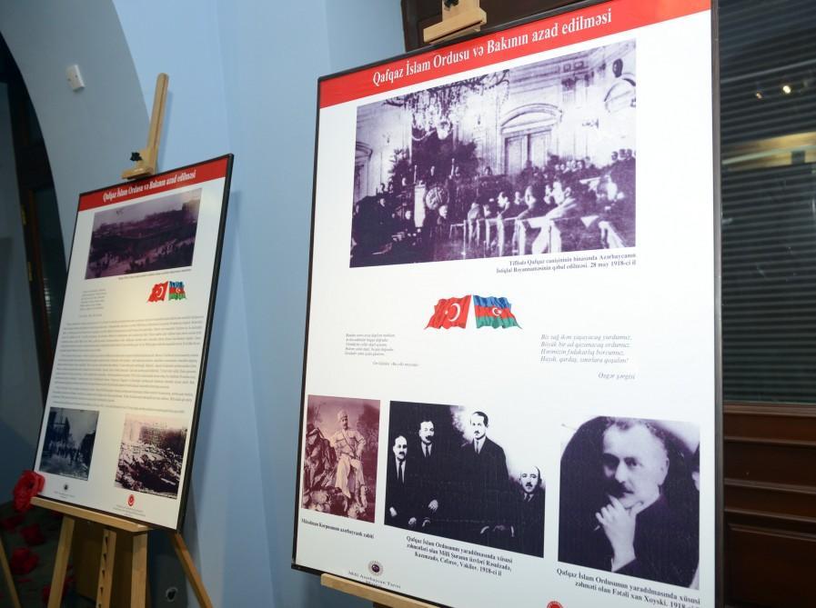 В Баку состоялось открытие выставки, посвященной 100-летию освобождения Баку от большевистско-дашнакской оккупации