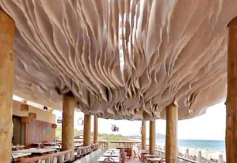 Ролик с необычным потолком в Греции поразил пользователей Сети