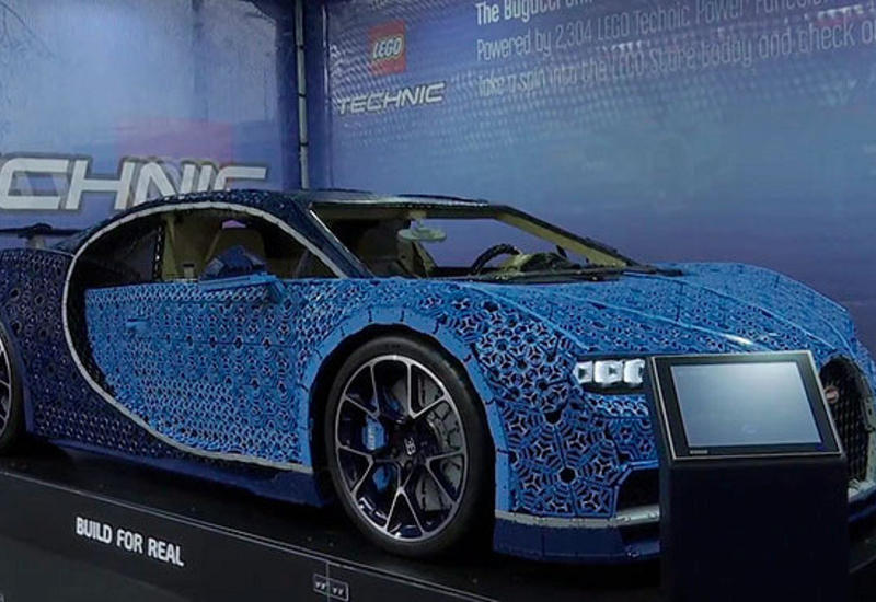 Lego построили полноразмерную копию Bugatti Chiron из миллиона кубиков