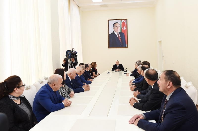 Поездка Президента Ильхама Алиева и Первой леди Мехрибан Алиевой в Агдамский район