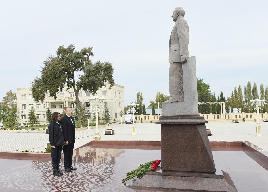 Поездка Президента Ильхама Алиева и Первой леди Мехрибан Алиевой в Агдамский район