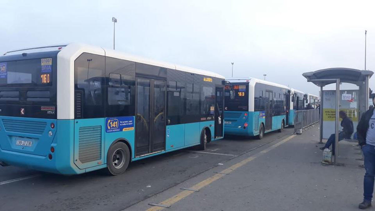 Новые автобусы на улицах Баку
