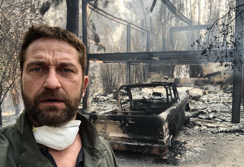 Лесной пожар уничтожил дом Джерарда Батлера