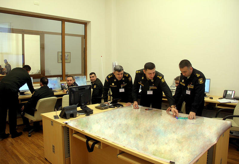 Азербайджанская армия отрабатывает управление боевыми операциями