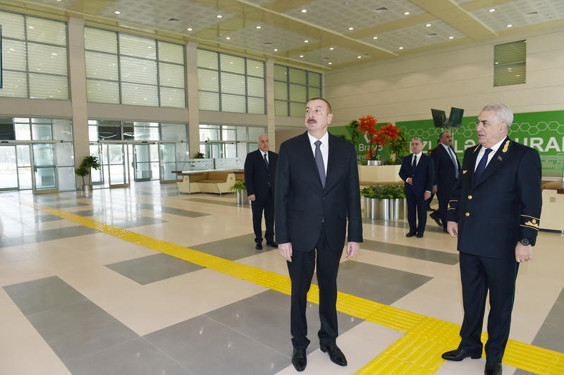 Поездка Президента Ильхама Алиева в Сумгайыт