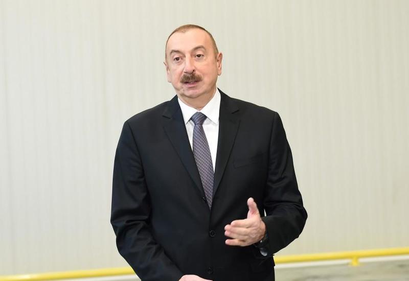 Президент Ильхам Алиев: На примере Сумгайытского химического промышленного парка мы видим успешную промышленную политику Азербайджана