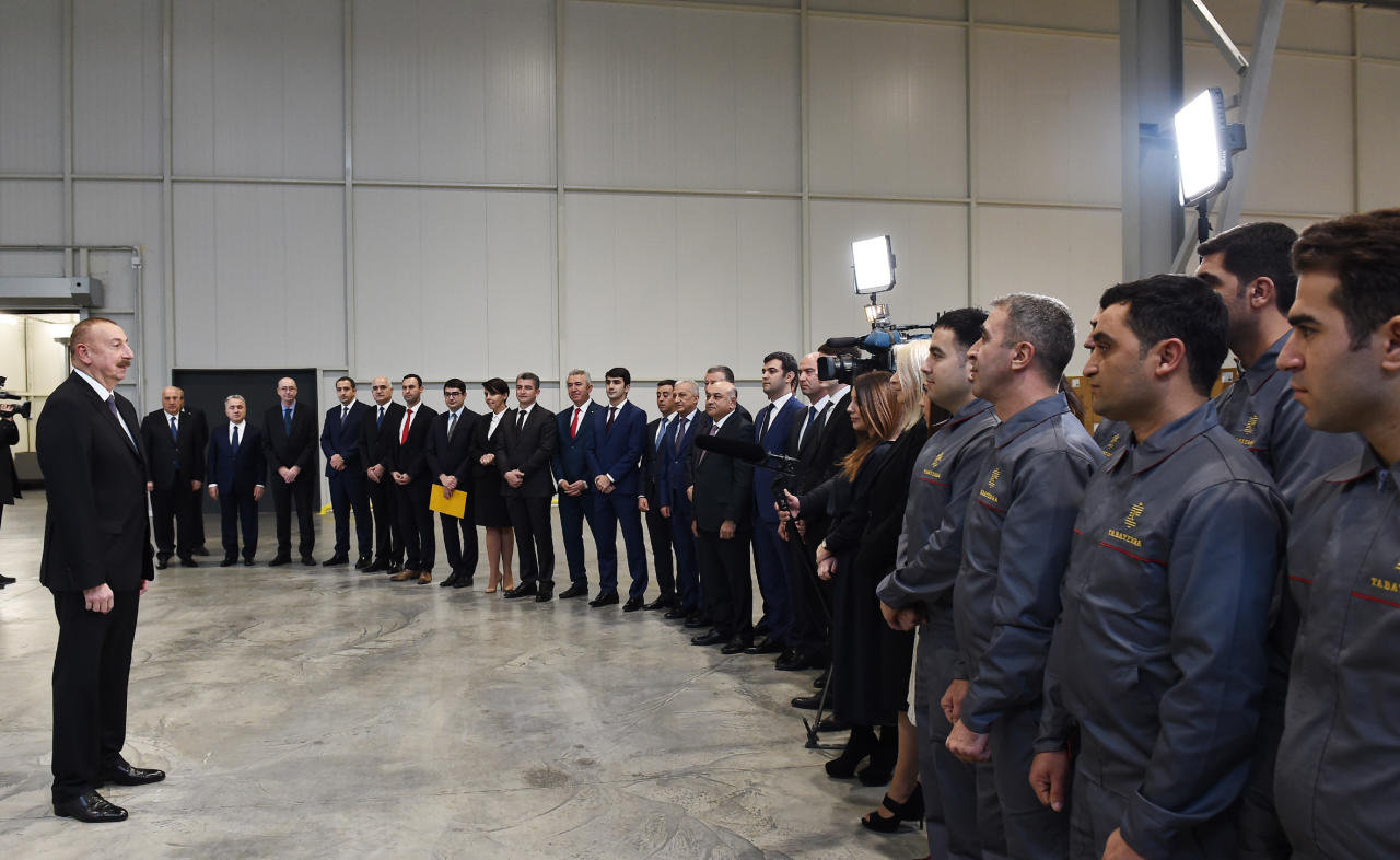 Поездка Президента Ильхама Алиева в Сумгайыт
