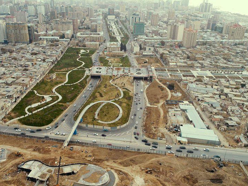 Bakının mərkəzində nəhəng park salınır