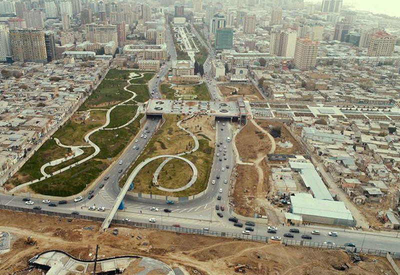 Bakının mərkəzində nəhəng park salınır
