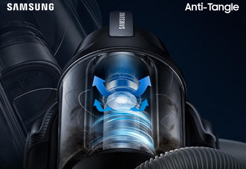 Пылесосы от Samsung с турбиной Anti-Tangle – быстрая уборка без потери мощности всасывания