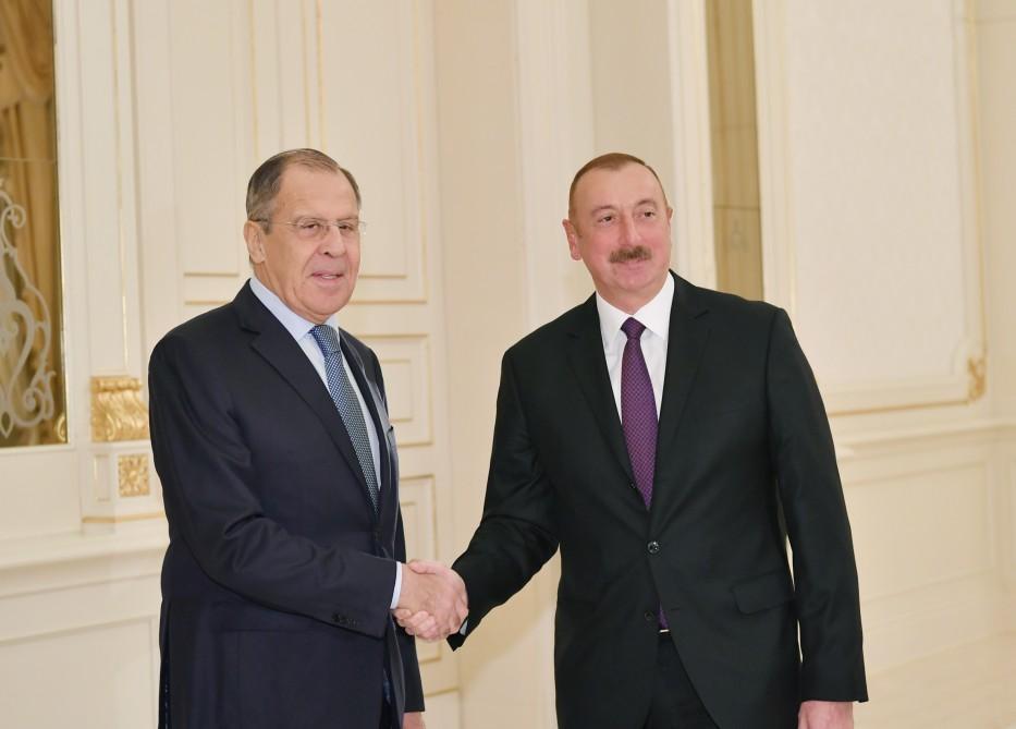 Президент Ильхам Алиев принял Сергея Лаврова