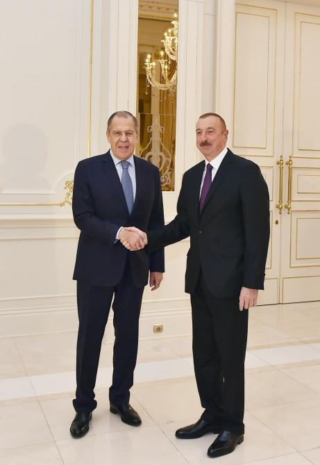 Президент Ильхам Алиев принял Сергея Лаврова