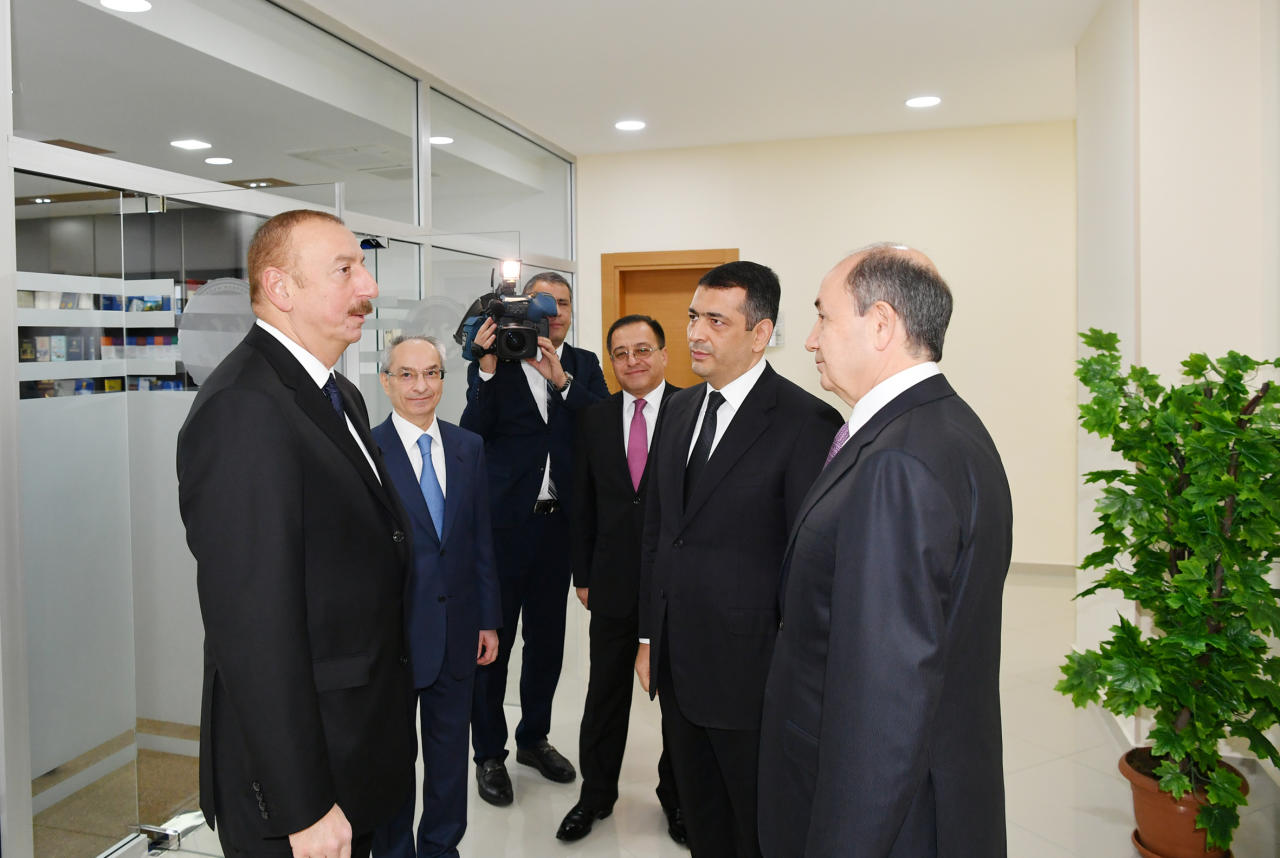 Президент Ильхам Алиев принял участие в открытии нового здания Бинагадинского районного суда