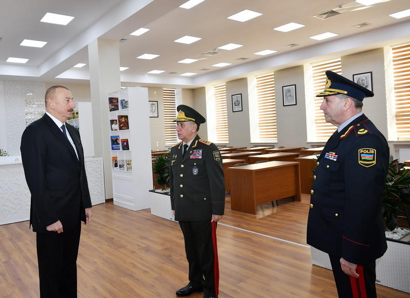 Президент Ильхам Алиев принял участие в открытии нового учебного здания Полицейской академии МВД