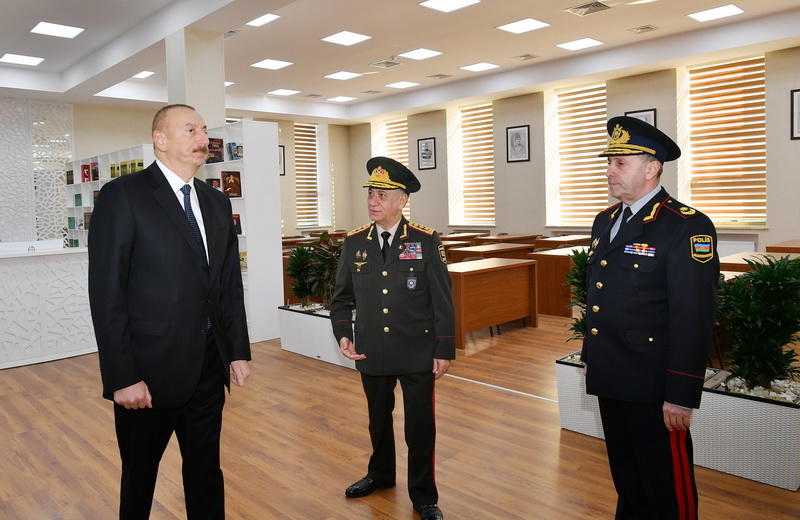Президент Ильхам Алиев принял участие в открытии нового учебного здания Полицейской академии МВД