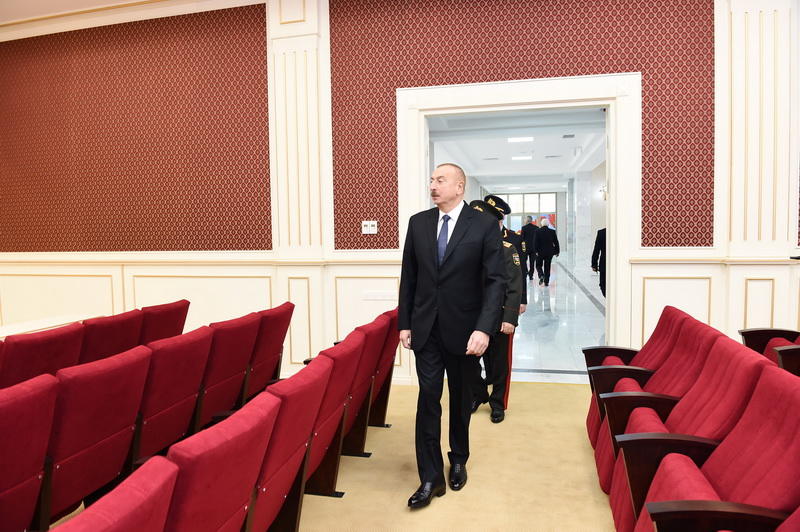 Президент Ильхам Алиев принял участие в открытии нового учебного здания Полицейской академии МВД