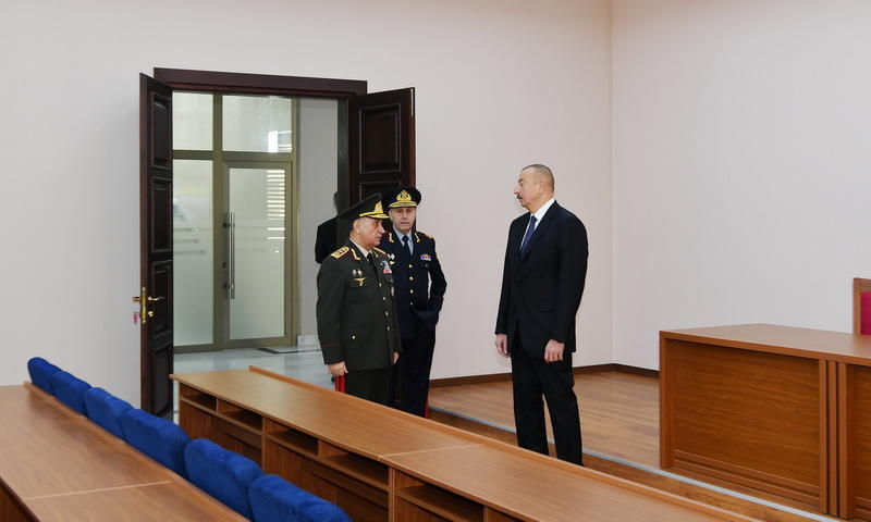 Президент Ильхам Алиев принял участие в открытии нового учебного здания Полицейской академии МВД
