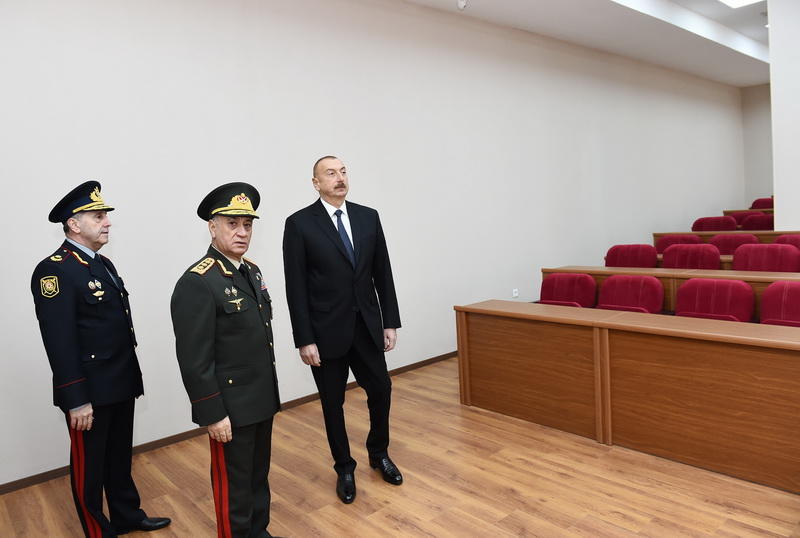 Президент Ильхам Алиев принял участие в открытии нового учебного здания Полицейской академии МВД