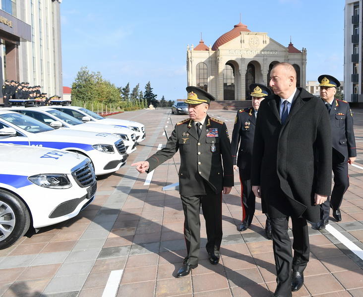 Президент Ильхам Алиев принял участие в открытии нового учебного здания Полицейской академии МВД
