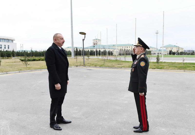 Президент Ильхам Алиев принял участие в открытии спортивно-оздоровительного клуба министерства по чрезвычайным ситуациям