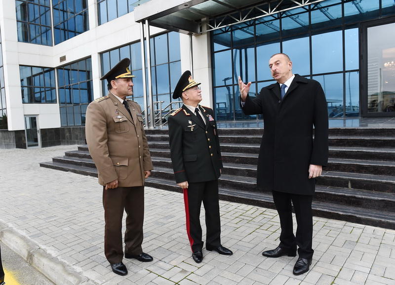 Президент Ильхам Алиев принял участие в открытии спортивно-оздоровительного клуба министерства по чрезвычайным ситуациям