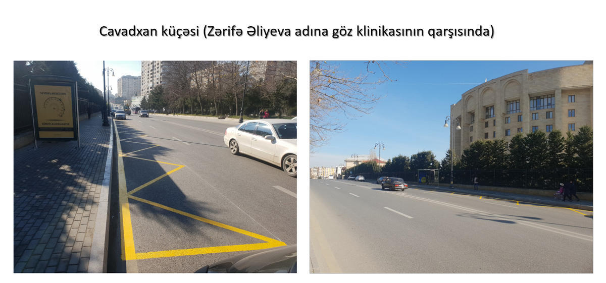 Bakıda bəzi küçələrdə avtobus dayancaqlarının yeri dəyişdirilib