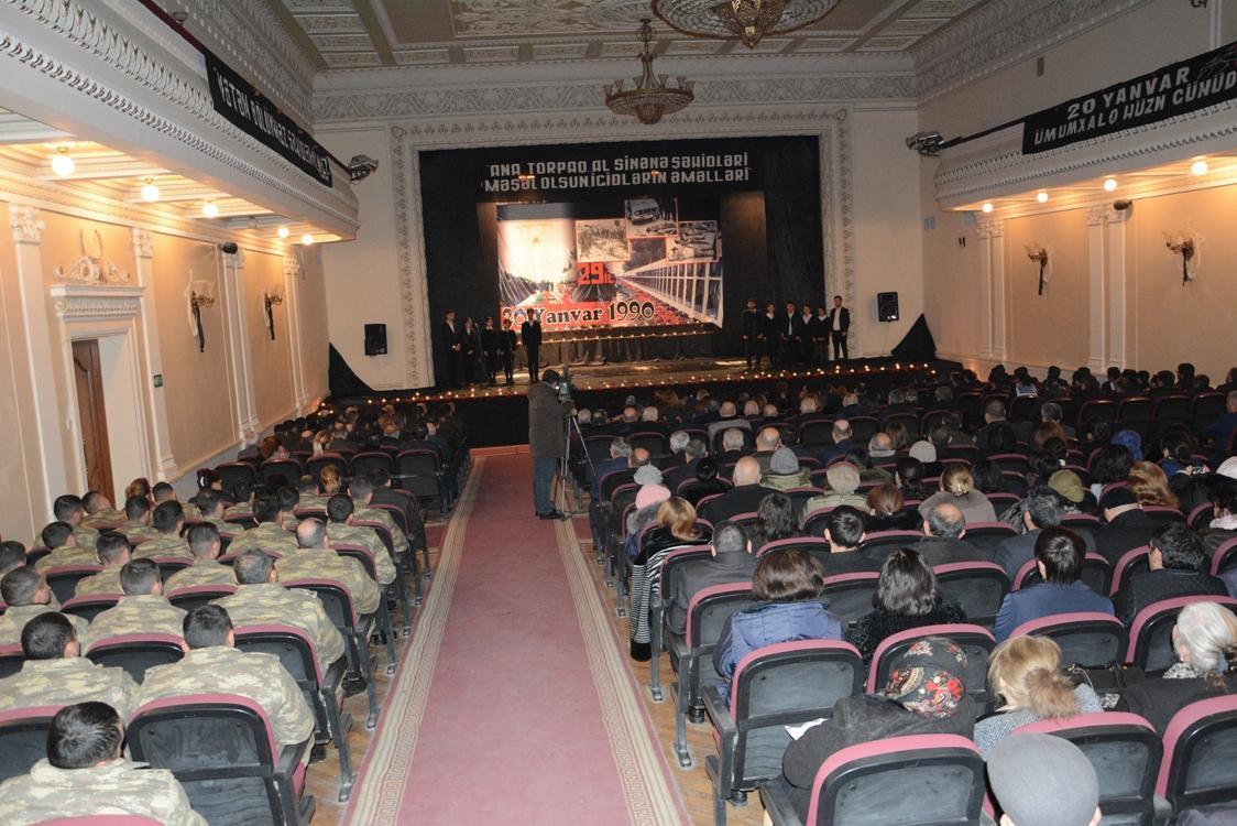 Qaradağda 20 Yanvar şəhidlərinin xatirəsi anılıb