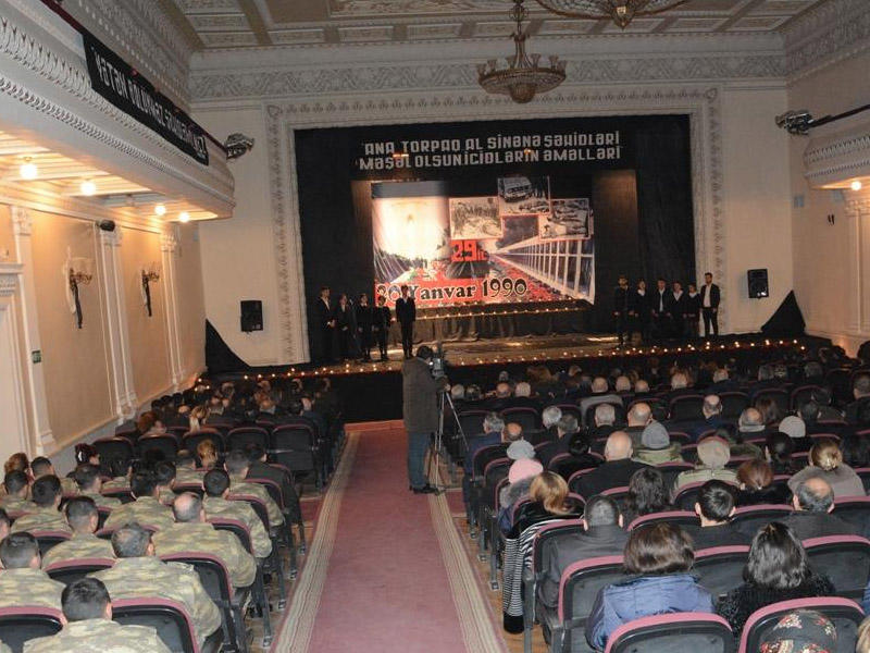 Qaradağda 20 Yanvar şəhidlərinin xatirəsi anılıb