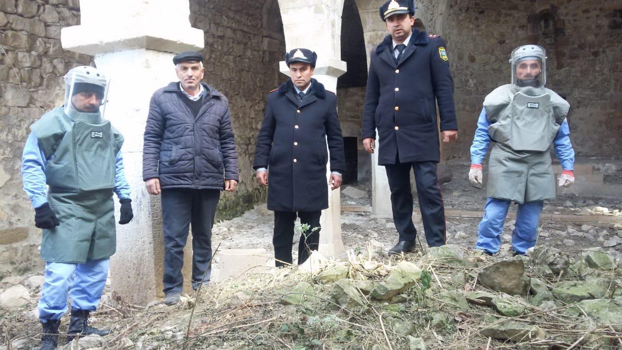 Goranboyda Alban kilsəsində partladıcı tapılıb
