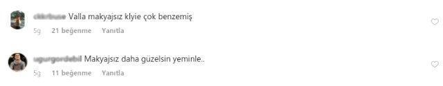 Ebru makiyajsız halı ilə daha çox bəyənildi