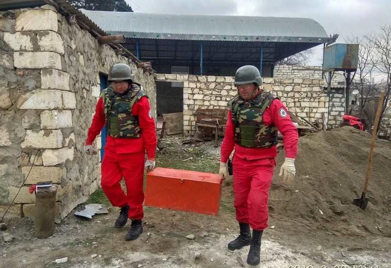 В Агстафе обнаружили свыше ста неразорвавшихся мин