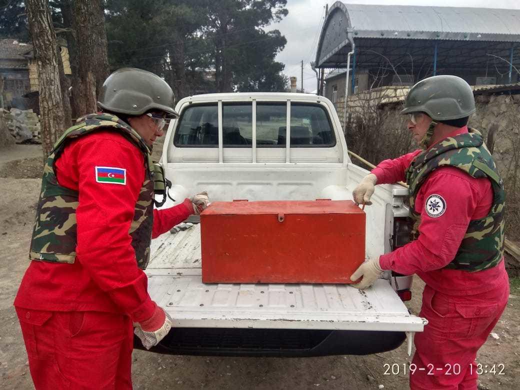 В Агстафе обнаружили свыше ста неразорвавшихся мин