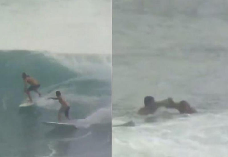 Неподелившие волну серферы устроили драку у побережья Австралии