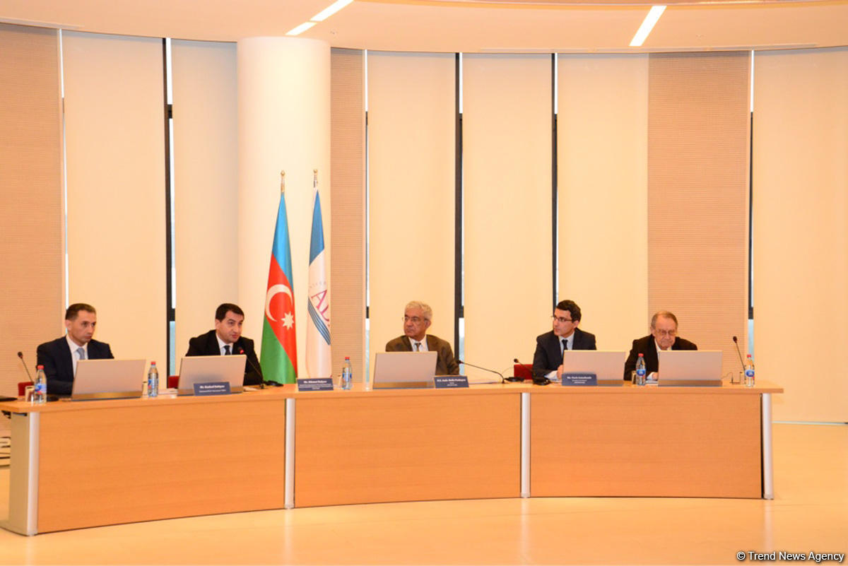 ADA-da "Azərbaycanın Ermənistanın işğalı altında olan ərazilərində qeyri-qanuni fəaliyyətlər: Peykdən çəkilmiş şəkillər, sübutlar" adlı hesabatın təqdimatı olub