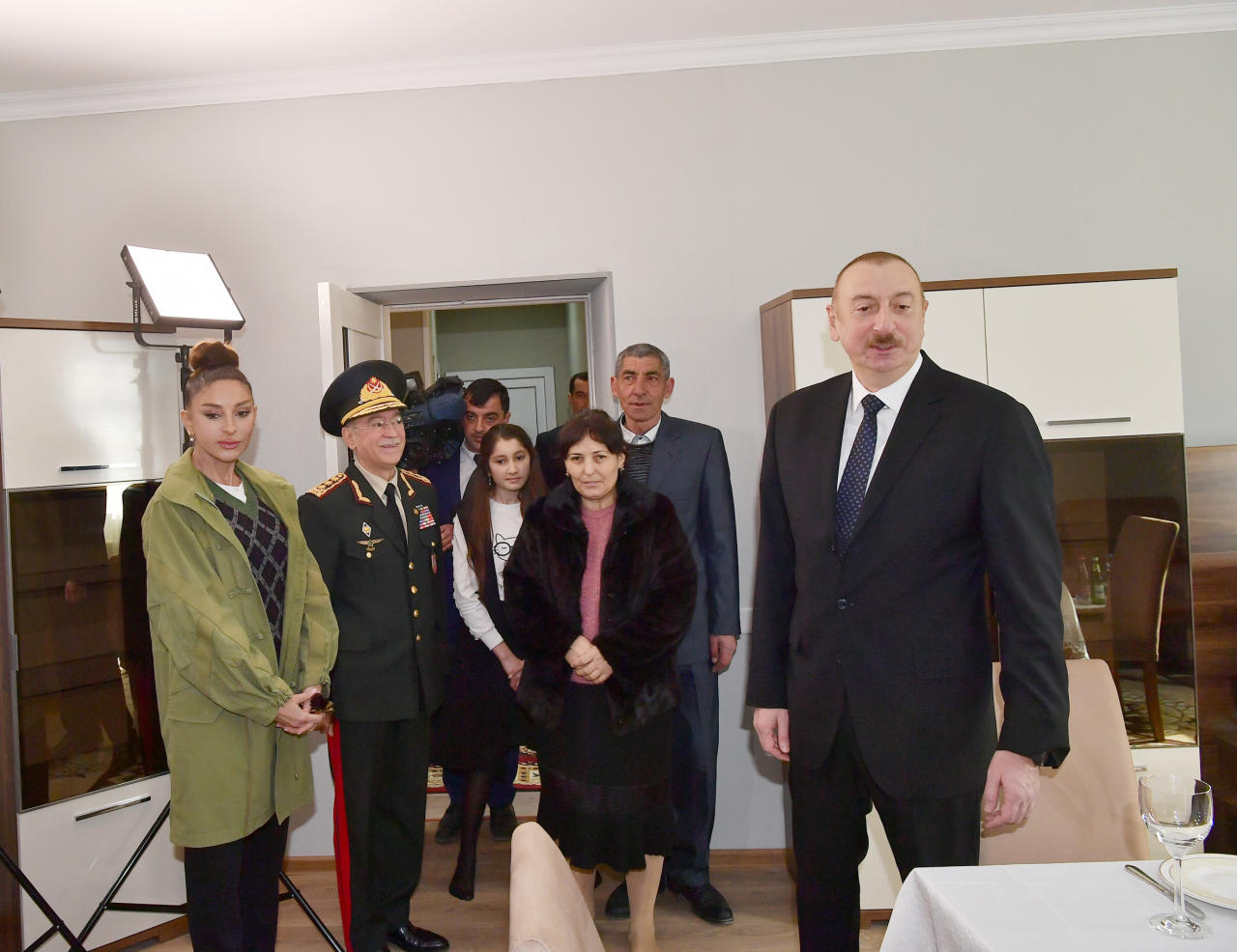 Поездка Президента Ильхама Алиева и Первой леди Мехрибан Алиевой в Шамахинский район
