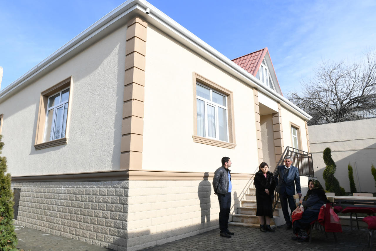 Поездка Президента Ильхама Алиева и Первой леди Мехрибан Алиевой в Шамахинский район
