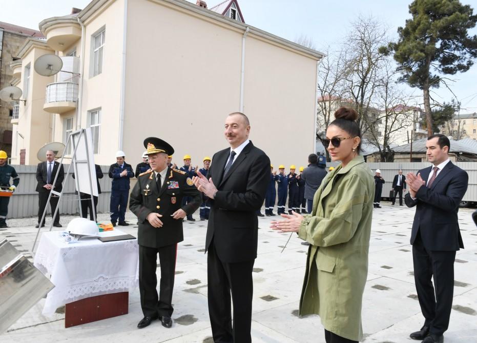 Поездка Президента Ильхама Алиева и Первой леди Мехрибан Алиевой в Шамахинский район