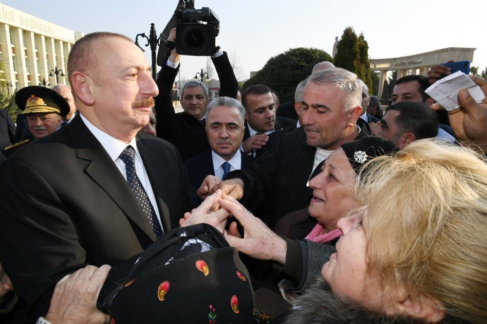 Президент Ильхам Алиев: Мое дело - служить вам, я вижу свою задачу именно в этом