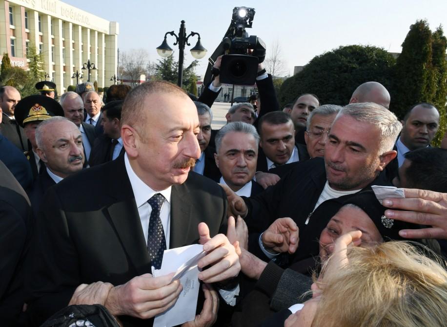 Президент Ильхам Алиев: Мое дело - служить вам, я вижу свою задачу именно в этом