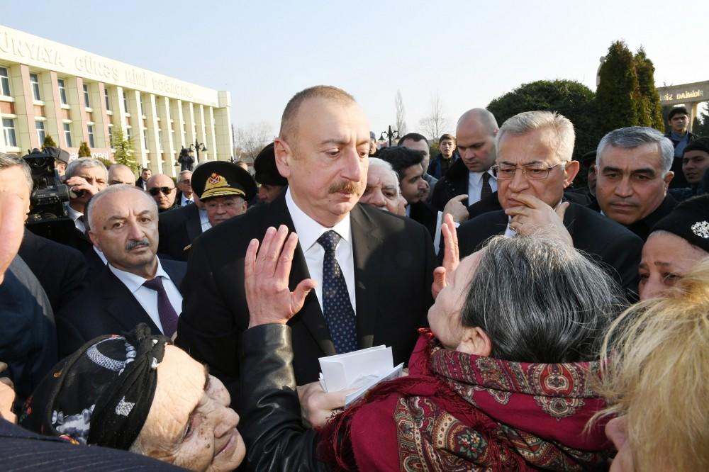 Президент Ильхам Алиев: Мое дело - служить вам, я вижу свою задачу именно в этом