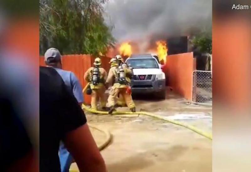 Хозяин горящего жилища, рискуя жизнью, бросился спасать своего питбуля