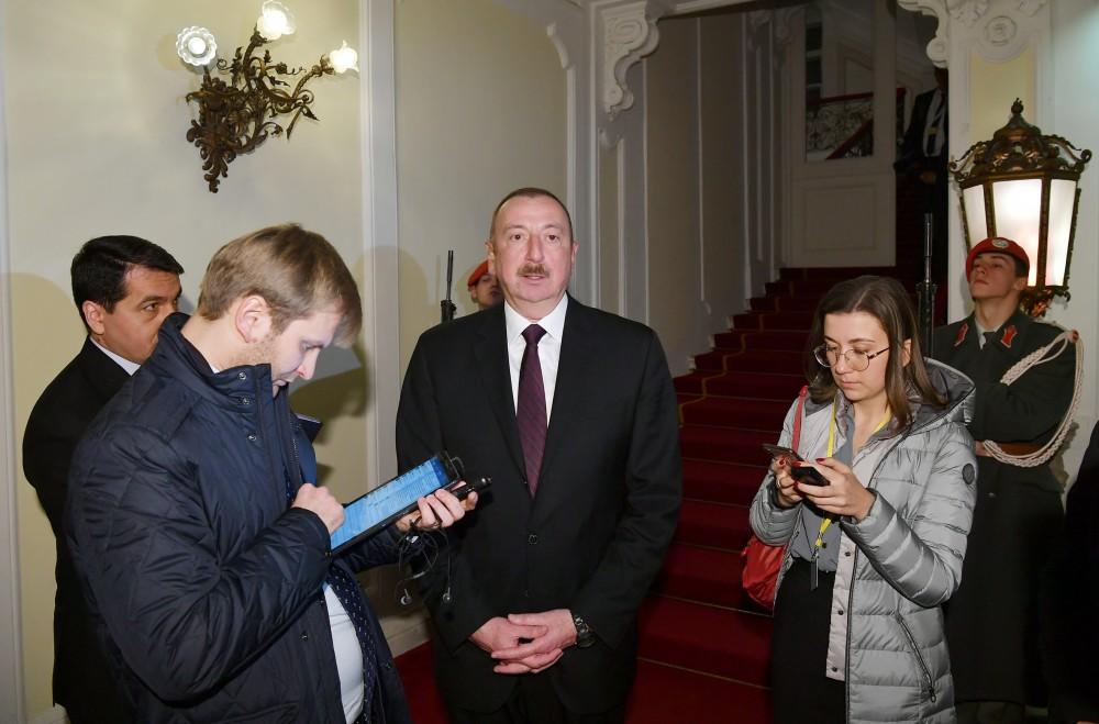 Президент Ильхам Алиев: Важным является то, что формат переговоров остался неизменным