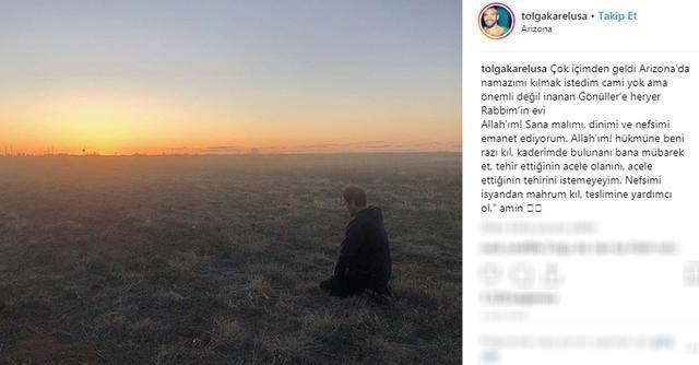 Günayın keçmiş əri Arizonada namaz qıldı