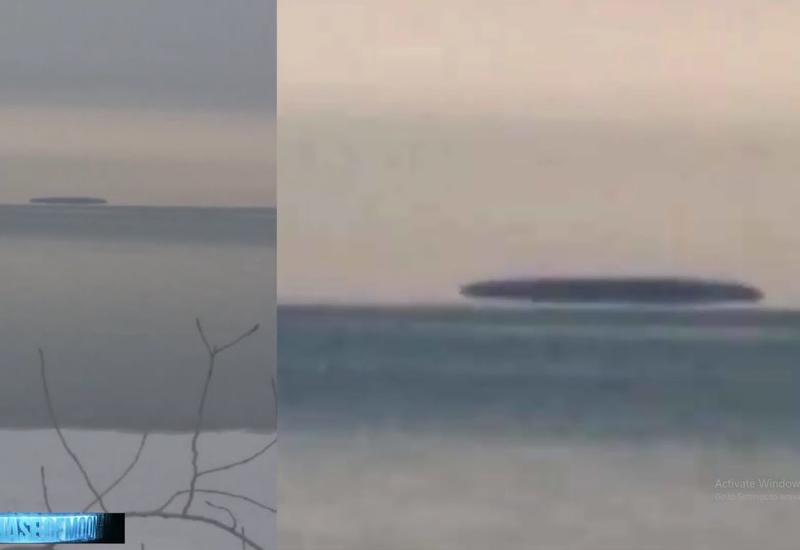 Очевидец снял на видео НЛО, зависший над озером