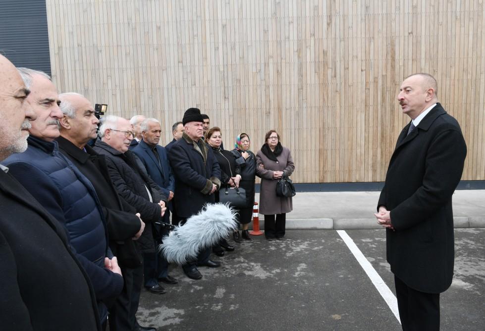 Президент Ильхам Алиев принял участие в открытии дороги Мардакан-Гала